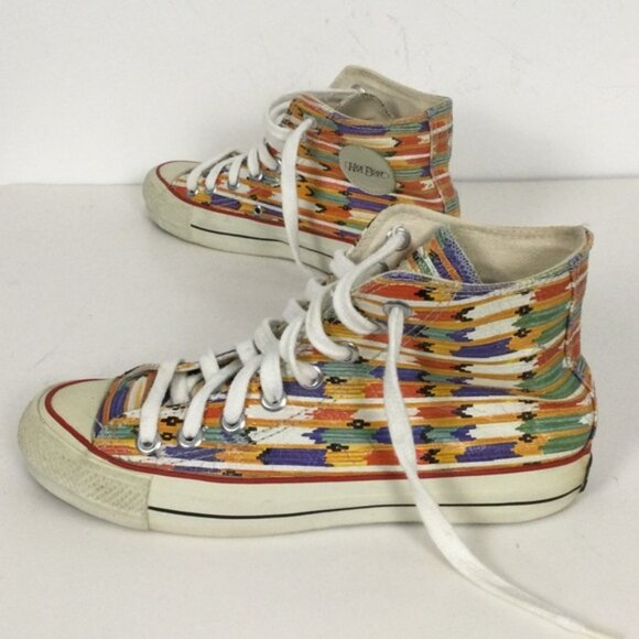👛 (ANY 2/$25) HOT FOOT High Rise Multi Colored Sneakers - Picture 3 of 11